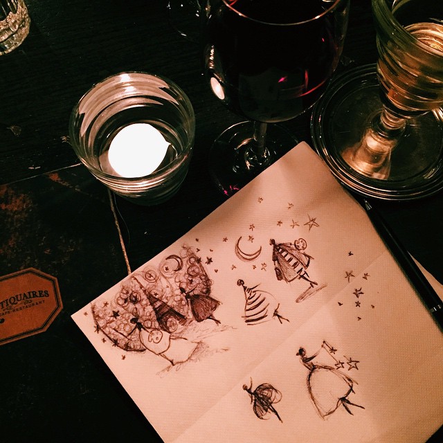 Dreaming up stories for shadow dancers, c/o Katie Rodgers