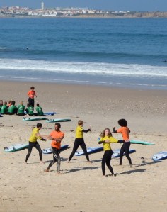 Warming up, c/o Baleal Surf Camp
