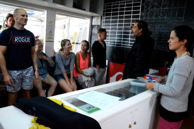 Getting our wetsuits,  c/o Baleal Surf Camp