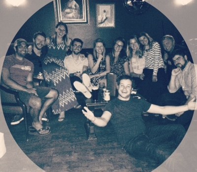 Group photo at my going away party, image c/o CJ Himberg