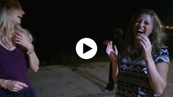 Dress on the beach bar, Portugal