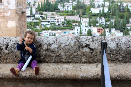 I'm sick of audioguides - so is she, Granada, Spain